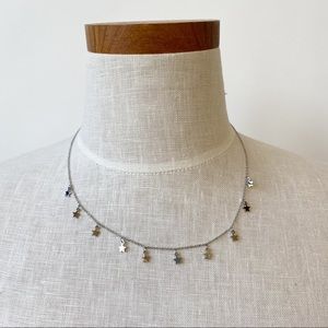 Gift For Her Dainty Stainless Steel Necklace Sparkling Mini Stars Necklace